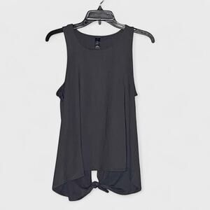 Yogalicious Grey Opal Active Sleeveless Tie Back Top - Size M